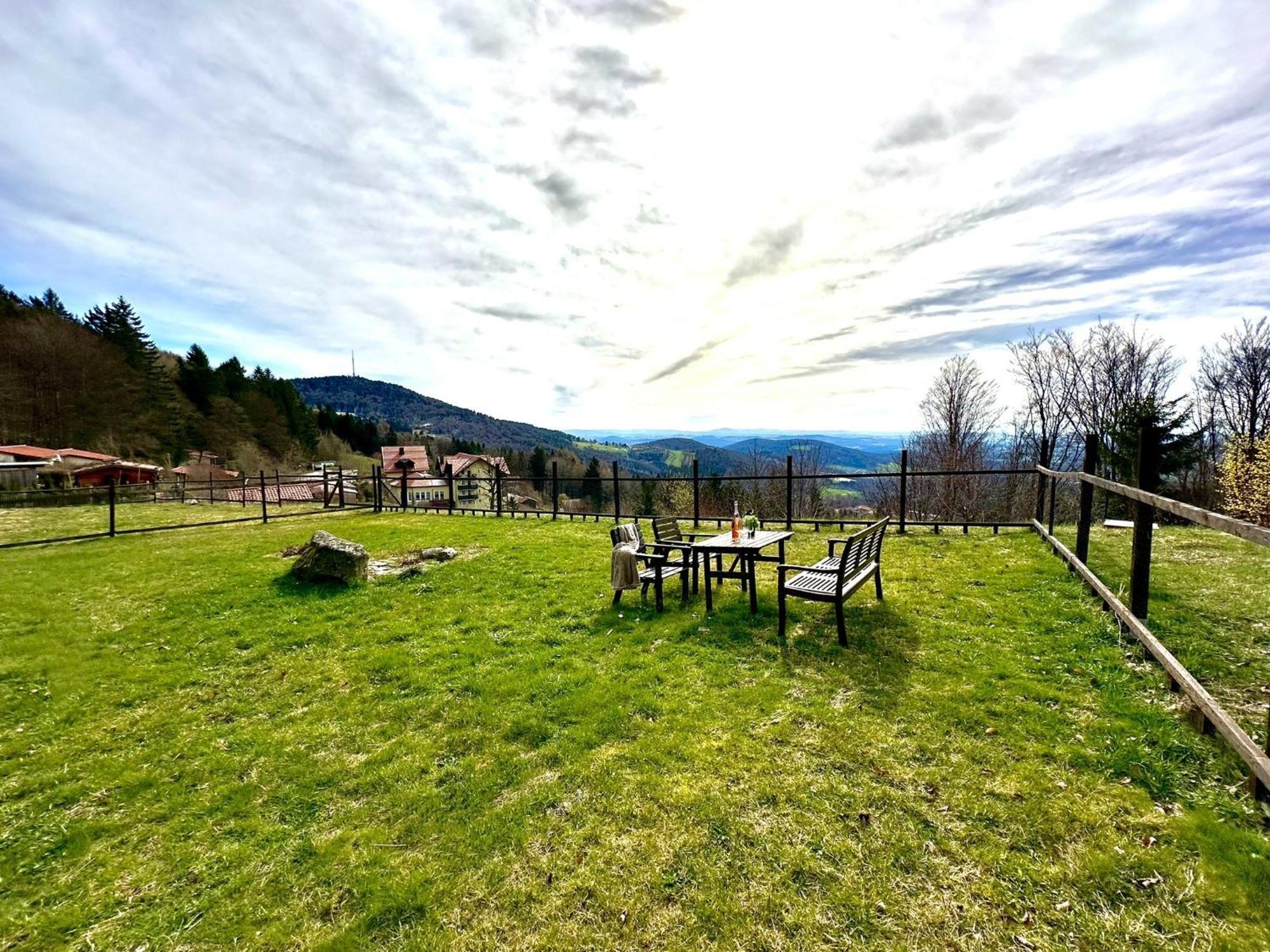 Gemuetliches Alpenblick Berg-Bungalow + Grosser Garten + Netflix! Schöfweg Dış mekan fotoğraf
