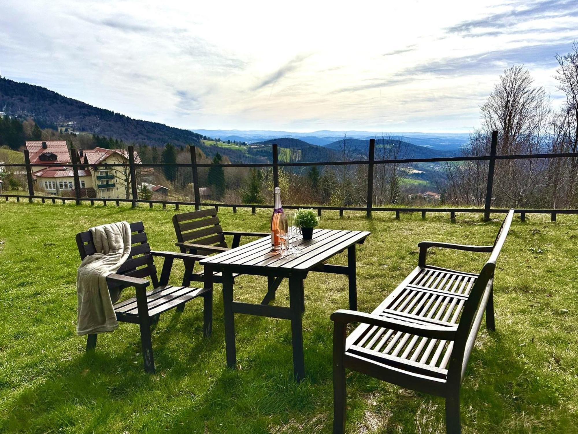 Gemuetliches Alpenblick Berg-Bungalow + Grosser Garten + Netflix! Schöfweg Dış mekan fotoğraf